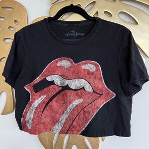 Rolling Stones Crop Top